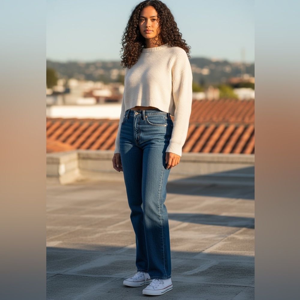 Wrangler Denim Straight Jeans